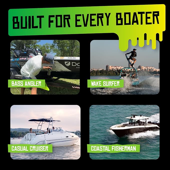 Boat Juice Luxury Boat Cleaning Kit | Interior Vinyl Seat Cleaner, Exterior Cleaner & Protectant, Hard Water Spot Remover, Ceramic Coating, Glass Cleaner, 2 Microfiber Towels | Marine Kit, Made in USA