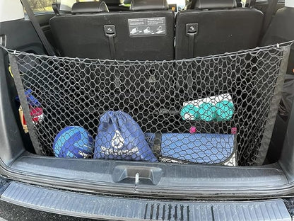 Trunk Organizer Cargo Net for Honda Odyssey 2018–2026 – Envelope Style Cargo Net for Van – Premium Mesh Elastic Car Trunk Organizer Vehicle Carrier Storage – Compatible with Odyssey