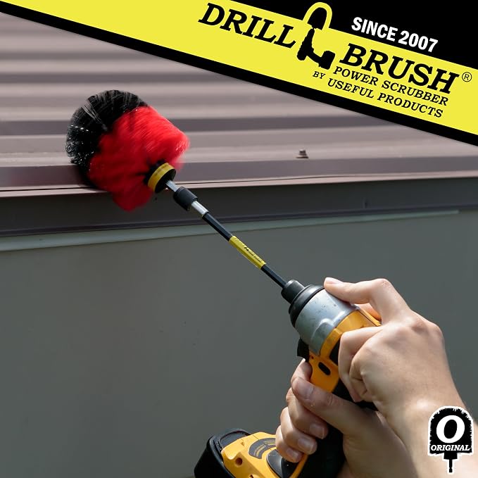 Outdoor Cleaning Supplies - Garden and Patio Refreshing Tool - Outdoor Rug Scrub Brush - Bird Bath Cleaning Tool - Garden Statues Cleaning Kit - Concrete Cleaner - Headstone Restoration Cleaning Kit