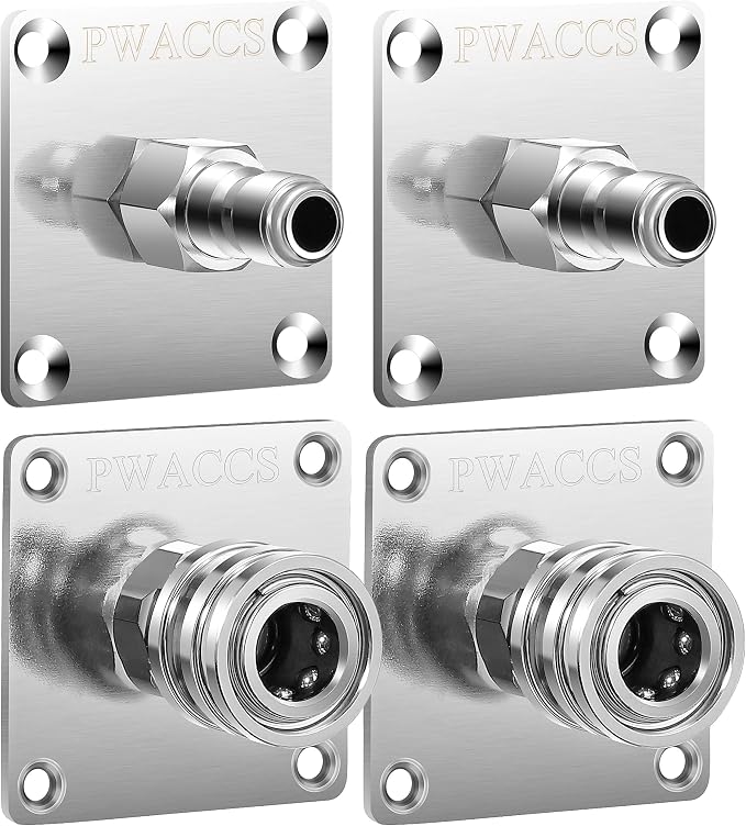 PWACCS Pressure Washer Gun Holder, Foam Cannon Holder, 1/4" Quick Connect Foam Cannon Wall Mount, Foam Gun Storage Rack Wall Mount Tool Holder for Organize and Store Power Washing Accessories, 4 Pack