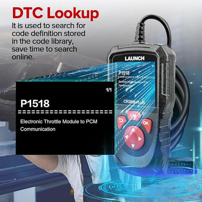 LAUNCH Professional OBD2 Scanner Diagnostic Tool CR3008 Plus,One-Key I/M,Lifetime Update Code Reader,Enhanced Check Engine Code Reader OBDII Car Scan Tool for All Vehicles After 1996,Battery Test