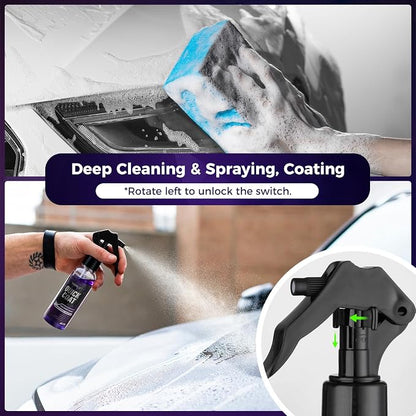 Quick Coat Spray – Water-Activated Quick Detailer & Water Spot Remover for Cars, Glass, Paint & Shower Doors. Instant Shine, Deep Gloss, Easy Drying – Safe on Ceramic Coated Vehicles