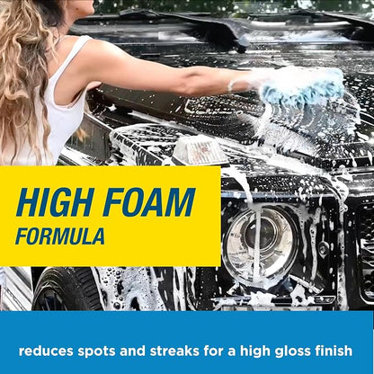 Rain-X 620191 Car Wash - 100 fl oz. High-Foaming, Concentrated Formula for Greater Cleaning Action, Safely Lifting Dirt, Grime and Residues for an Exceptional Clean