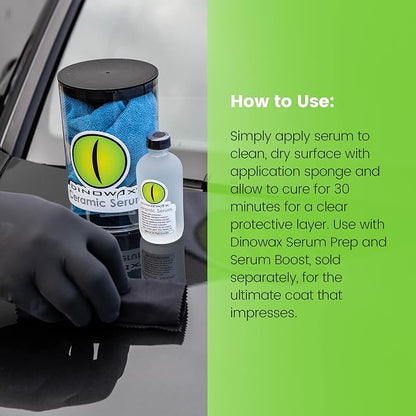 Ceramic Serum Kit, Ceramic Coating, Detailing Kit, Car Detailing Supplies, Protect Collection, 4 Oz Serum with Application Accessories