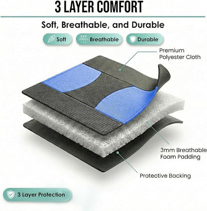 FH Group Automotive Seat Covers Flat Cloth Full Set Blue Combo Small Car Seat Cover Design, Rear Solid Bench Universal Fit and Car Seat Protector for Vans Cars Trucks and SUV Interior Accessories