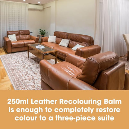 Furniture Clinic Leather Easy Restoration Kit | with Leather Recoloring Balm, Cleaner, Sponge, and Cloth | Leather Repair Kit for Scratched and Faded Furniture (Pine Green)