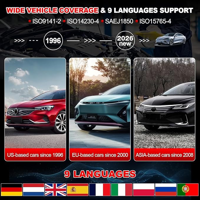 LAUNCH Creader 300 OBD2 Scanner,Engine Fault Code Reader,Support Read Data Stream,Scanner for All OBDII Protocol Cars Since 1996, 2026 Upgraded Ver. of CR3001