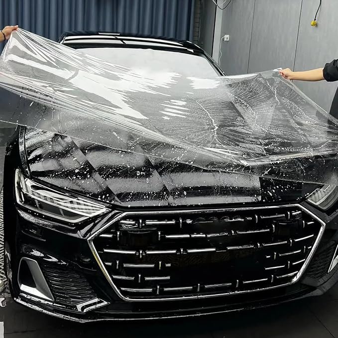 TPU Paint Protection Film PPF, Self-Healing Car Clear Bra with UV Resistance, 7.5MIL,Anti-Corrosion & Hydrophobic Coating, Anti-Oxidation, Gloss Enhancement. (23.6inchX314.9inch)