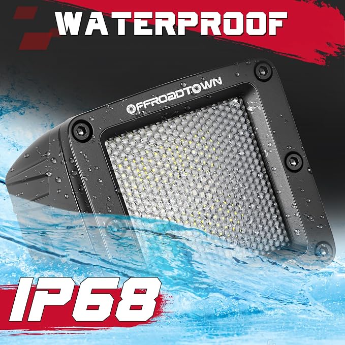 LED Cubes, OFFROADTOWN 3inch 120W CREE LED Pods Driving Lights Cubes Ditch Light Off Road Lights Reverse Light for Truck Pickup UTV ATV SUV Boat 4x4 Car - Diffusion Beam