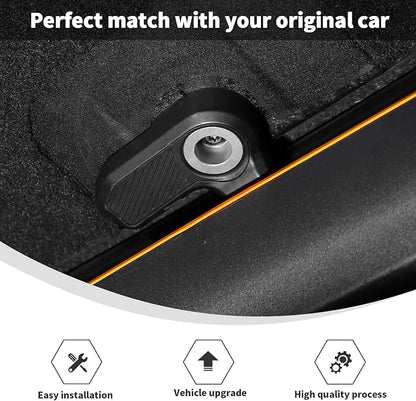 Linskip Freedom Panel Latch Trim Kit Compatible with 2021-2024 2025 Ford Bronco Accessories Silver, Hardtop Roof Handle Bult-in Aluminum Cover Set for Bronco Interior Accessories 4Door