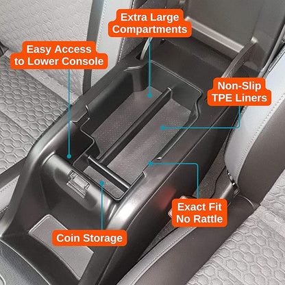 Vehicle OCD - Center Console Organizer Tray for Chevy Colorado/GMC Canyon (2015-2022) - Made in USA - SLX138