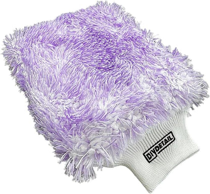 diy detail Incredible Microfiber Wash Mitt – Ultra-Soft Chenille Glove for Scratch-Free Car Washing, Detailing – High Suds Retention, Reusable & Machine Washable - 8" x 7"