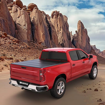MOSTPLUS Truck Bed Tonneau Cover Compatible for Chevy Colorado 2015-2025/Compatible for GMC Canyon 2015-2025 (4-Fold Hard 5'' FT 60 inch Low Profile Bed Cover)