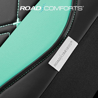 Road Comforts Seat Covers, Premium Leather Car Seat Covers Front Seat for Women Girls,Airbag Compatible, Automotive Seat Covers Universal Fit Most Cars,Vans,Truck,SUV