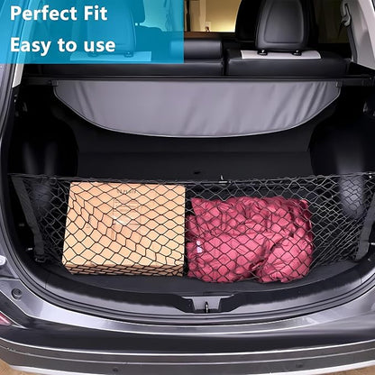 Car Rear Cargo Net, Adjustable Elastic Storage Organizer Net, Trunk Cargo Storage Net Compatible with 2018 2019 2020 2021 2022 2023 2024 2025 2026 Toyota Camry All Model