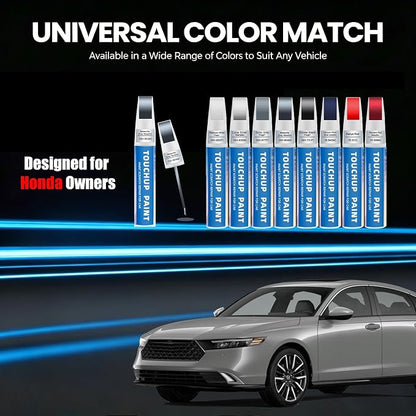 Meteorite Grey Metallic(NH-904M) Touch Up Paint for Honda 2-in-1 Car Scratch Repair Pen for Rock Chips, Door Scratches & Paint Nicks Exact Color Match Quick Dry DIY Fix for Civic Accord CR-V