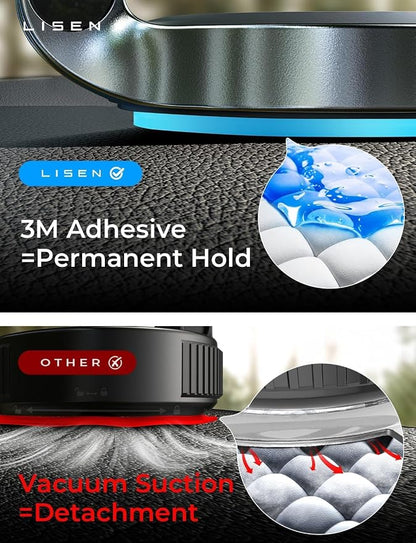 LISEN for MagSafe Car Mount 2 Pack, Classic Magnetic Phone Holder for Car, Car Phone Holder Mount, Dash Car Accessories Gifts for Women Men, for iPhone 17 Pro Max Air 16 15 14 13 12