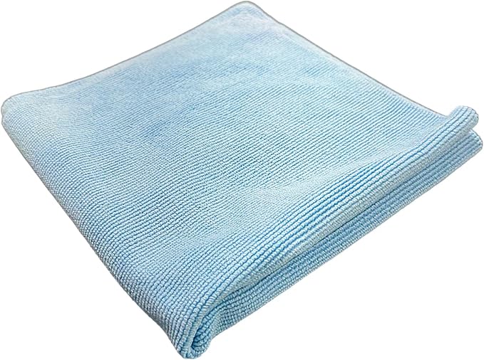 Clean Level One Microfiber Towel 10-Pack – Lightweight 250 GSM Multi-Purpose Cleaning Cloths for Auto Detailing, Household, and Garage Use – Soft, Lint-Free, Quick-Dry – 16” x 16”