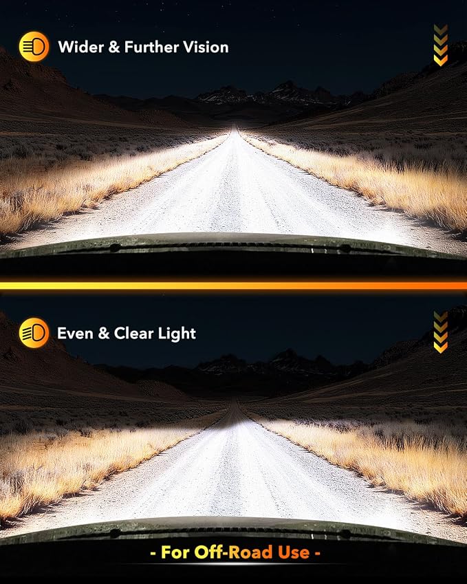 OXILAM New H11 LED Bulb 44000LM 10X Ultra-Brightness, 3 Min Quick Installation, 60000H Longer Lifespan Driving Light, IP68 Waterproof, No Flicker, 99% Compatibility, 2Pcs
