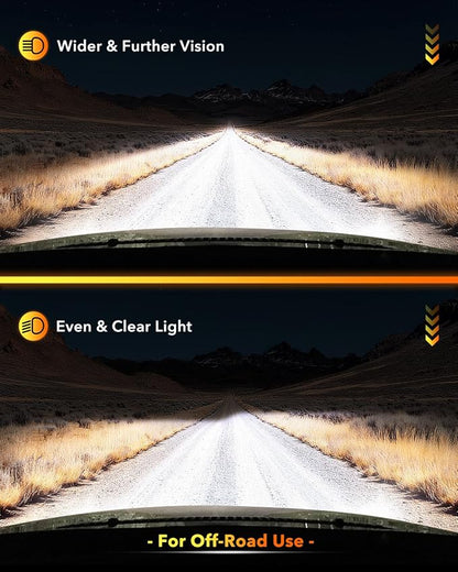 OXILAM New H11 LED Bulb 44000LM 10X Ultra-Brightness, 3 Min Quick Installation, 60000H Longer Lifespan Driving Light, IP68 Waterproof, No Flicker, 99% Compatibility, 2Pcs