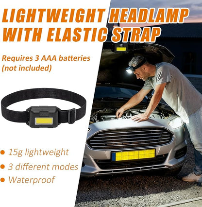 Car Roadside Emergency Kit, Car Safety Kit Portable Car Kits for Emergency with Jumper Cable, Safety Hammer, Orange