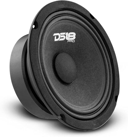 DS18 PRO-GM6SE Loudspeaker - 6.5", Midrange, Sealed Back, 480W Max, 140W RMS, 8 Ohms - Premium Quality Audio Door Speakers for Car or Truck Stereo Sound System (1 Speaker)
