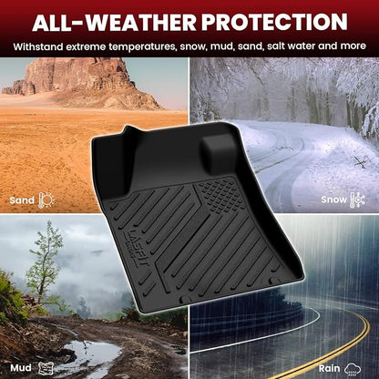 LASFIT Floor Mats for Nissan Altima 2018 2017 2016 2015 2014 2013, All Weather TPE Custom Fit Floor Liners with Full Set Car & Trunk Mats Accessories, Black