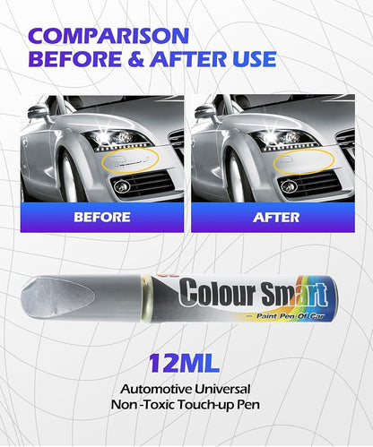 SCUARI Touch Up Paint Pen,Car Paint Pen,Car Paint Scratch Repair,Car Accessories Car Scratch Remover Pen,Car Touch Up Paint,Car Paint Scratch Repair,Paint Pen for Cars Paint Scratch Repair (Silver)