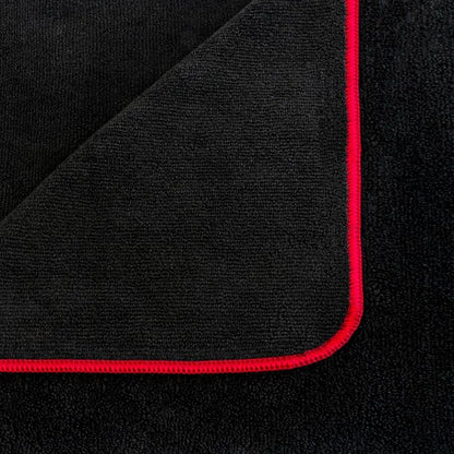 Detailer's Preference Dual Pile 400 GSM Microfiber Towels with Red Trim, All-Purpose Terry Weave Cleaning Cloths for Auto, Home, Boat, Scratch-Free & Reusable, 16x24 Inches, 12-Pack