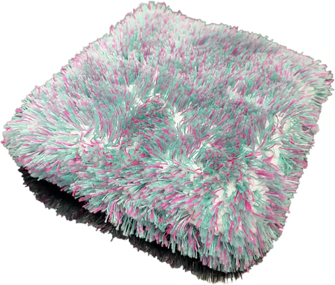 THOR Wash Boss V2: Microfiber Pad 10x10in 1000 GSM Korean-Made – Lint-Free, Heavy Duty Car Wash Sponge for Scratch-Free Detailing, Grime & Dirt Lifting – Soft & Safe on Paint, Glass & Chrome