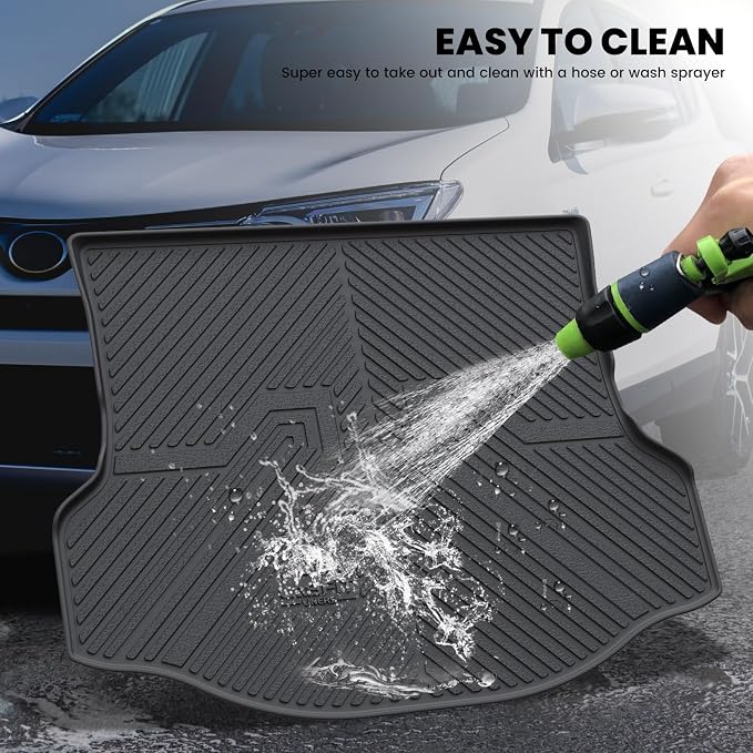 LASFIT Cargo Trunk Mat for Toyota RAV4 2013-2018 (Include Hybrid) All Weather TPE Custom Fit Waterproof RAV 4 Cargo Liner Accessories, Lifespan 5 Years+, Black