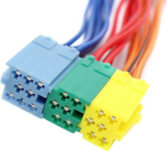 Auxiliary Audio MP3 Changer Adapter Cable Connector Fit for Au-di 8Pin Mini ISO