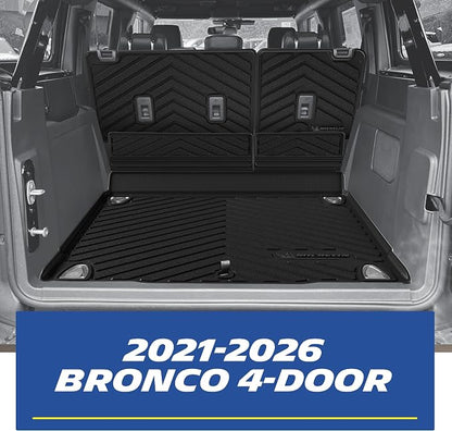 Michelin Vehicle Mats, All-Weather TPE Custom Fit Liner for 2021-2026 Ford Bronco 4-Door(11 Piece), Premier