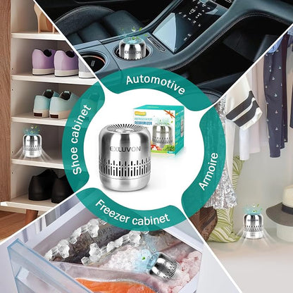 Refrigerator Deodorizer,Lasts for 10 Years Fridge Deodorizer Kitchen Gadgets Air Purifier Odor Eliminator for Fridge & Freezer, Car, Closet, RV and New Home,More Effective Than Baking Soda