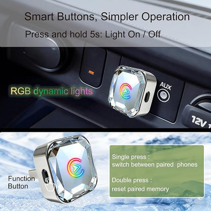 2 in 1 Wireless CarPlay and Android Auto Adapter for Land Rover Range Rover 2019 2020 2021 2022 2023 2024, Mini CarPlay Dongle Converts Wired to Wireless, Fast Auto-Connect