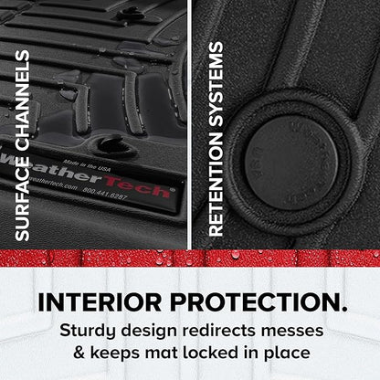 WeatherTech Custom Fit FloorLiners for Chevrolet Malibu - 1st & 2nd Row (47903-1-2), Cocoa