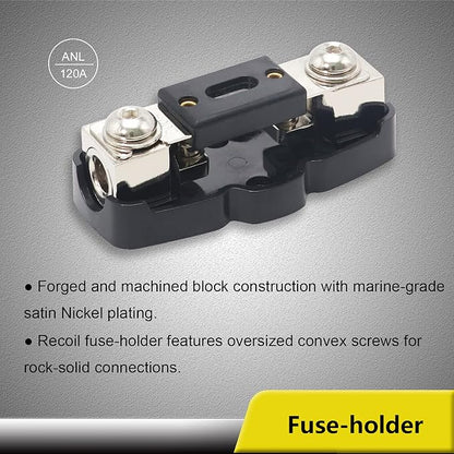 Recoil RC4D True 4 Gauge Car Audio Dual Amplifiers CCA Wiring Installation Kits with OFC RCA Cable