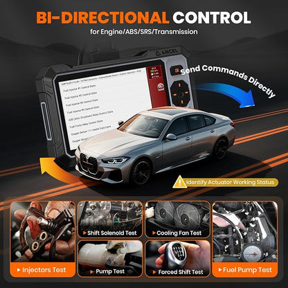 ANCEL FX6000 Bidirectional OBD2 Scanner with 7+ Resets | ABS, SRS, Transmission & Engine System Diagnostic Scan Tool, Oil/EPB/BMS/SAS/Throttle Reset, ABS Bleeding, Live Data, Auto VIN, Lifetime Update