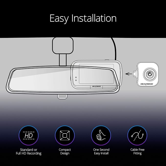 Nextbase Series 2 Add-on Module Cameras – 140 Degree Viewing Angle Cabin View Dash Camera for Commercial Use – Compatible with Series 2 322GW, 422GW, 522GW and 622GW Dash Cam Models