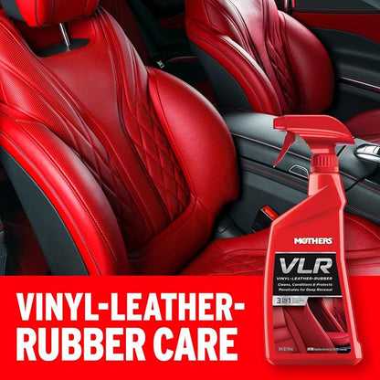 Mothers VLR Vinyl-Leather-Rubber Care, 1 gal. — Cleans, Conditions & Protects In One Step – pH Balanced Formula with Neatsfoot Oil & Lanolin To Protect Against Drying, Fading & Cracking (06522)