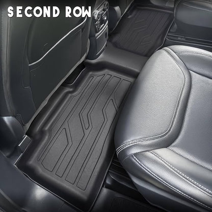 KARPAL Floor Mats for 2020-2026 Ford Explorer 6 & 7 Seats, Custom Fit TPE All Weather Ford Explorer Accessories 1st & 2nd Row Floor Liner