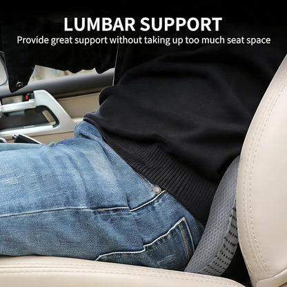 Livtribe Car Seat Cushion - Memory Foam Car Seat Pad - Sciatica & Lower Back Pain Relief - Car Seat Cushions for Driving - Road Trip Essentials for Drivers(Gray)