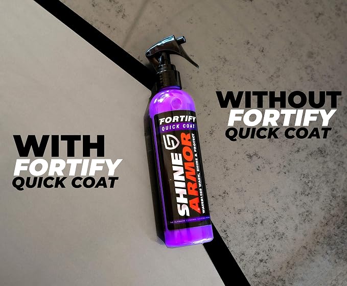 SHINE ARMOR Fortify Quick Coat & Pristine Tire Shine Gel Dressing & Cleaner