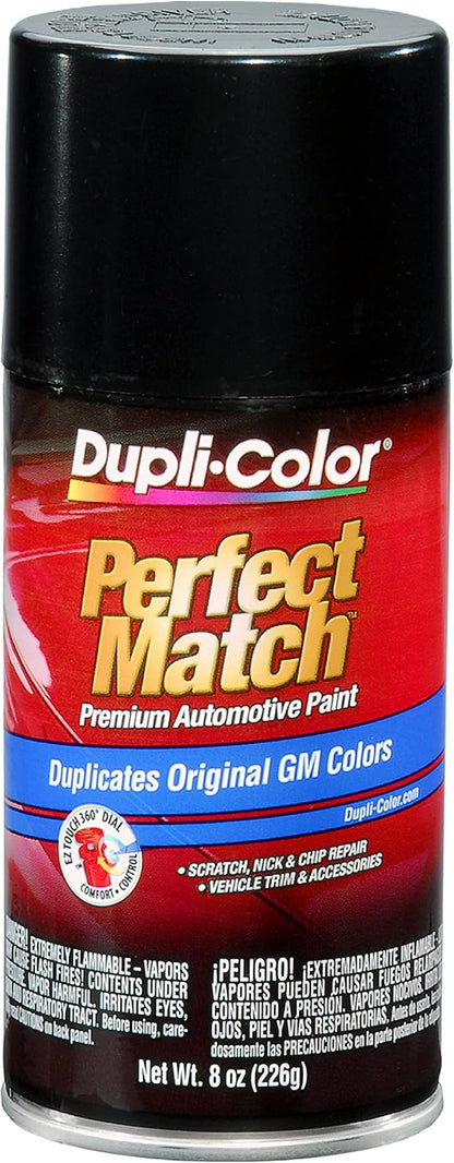 Dupli-Color EBGM03817 Perfect Match Automotive Spray Paint – General Motors Black Metallic, 14 WA8767 – 8 oz. Aerosol Can