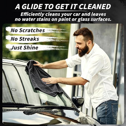 20 Pack Microfiber Towels for Cars, 24" x 16" Car Detailing Towels Dual Pile Quick Drying 400 GSM Microfiber Cleaning Cloths, Lint Free Scratch Free Car Drying Towels for Auto, Truck, SUV, RV & Boat