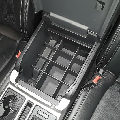 Vehicle OCD - Center Console Organizer for Ford F150 (2015-2020) (Full Console w/Bucket Seats ONLY) - Made in USA - SLX107