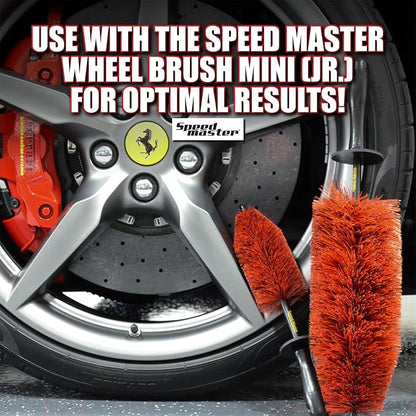 Speed Master Wheel Brush (Combo Brushes) | Memory Foam Bristles | Safe on All Wheel Types | Clean Your Wheels with Ease!