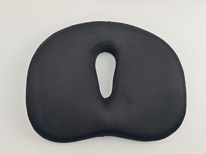 DonutRelax Seat Cushion – Ergonomic Donut Pillow for Tailbone & Pressure Relief, Breathable Mesh Cushion for Office Chair, Home, Car & Wheelchair