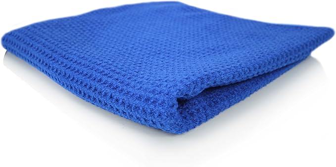 Chemical Guys MIC_708_1 Waffle Weave Towel for Home & Auto Glass, Windows, Mirrors & More, Blue (24 in. x 16 in.)