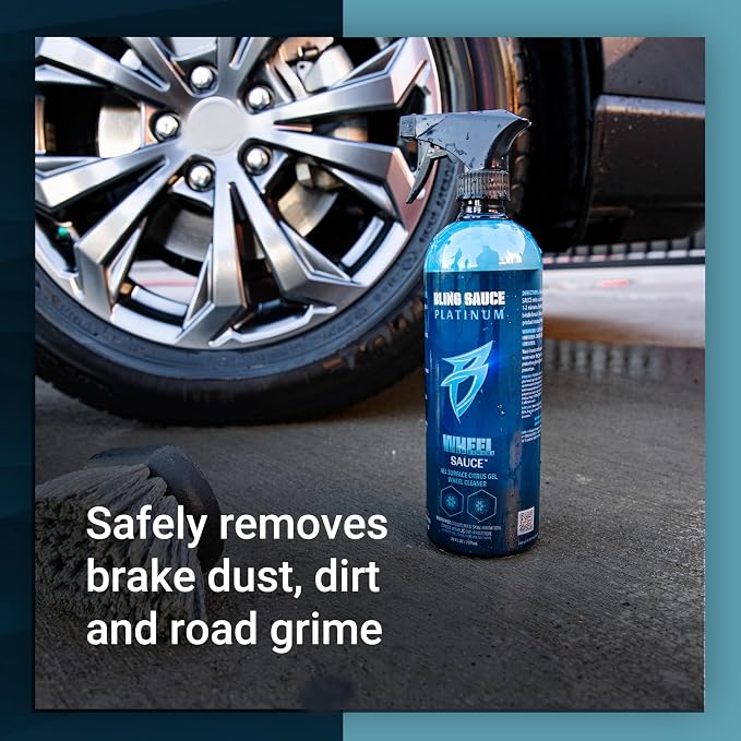 Bling Sauce Platinum Wheel Sauce, All Surface Citrus Gel Wheel Cleaner for Cars, Trucks, SUVs, 24oz.
